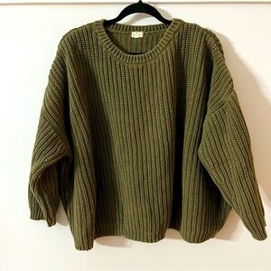 THE SIMPLE FOLK  CHUNKY KNIT SWEATER ORGANIC COTTON. Size 14(L)